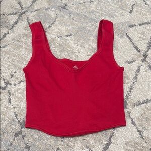 Red Sleeveless Women's Top